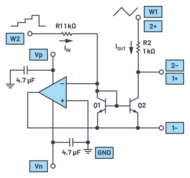 放大器(例如adtl082)■   两个小信号npn晶体管(2n3904或ssm2212)