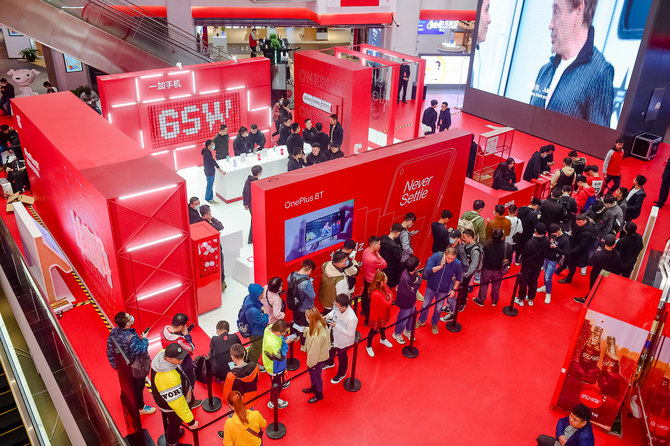 全国七城同步热销一加8tpopup闪店活动现场火爆