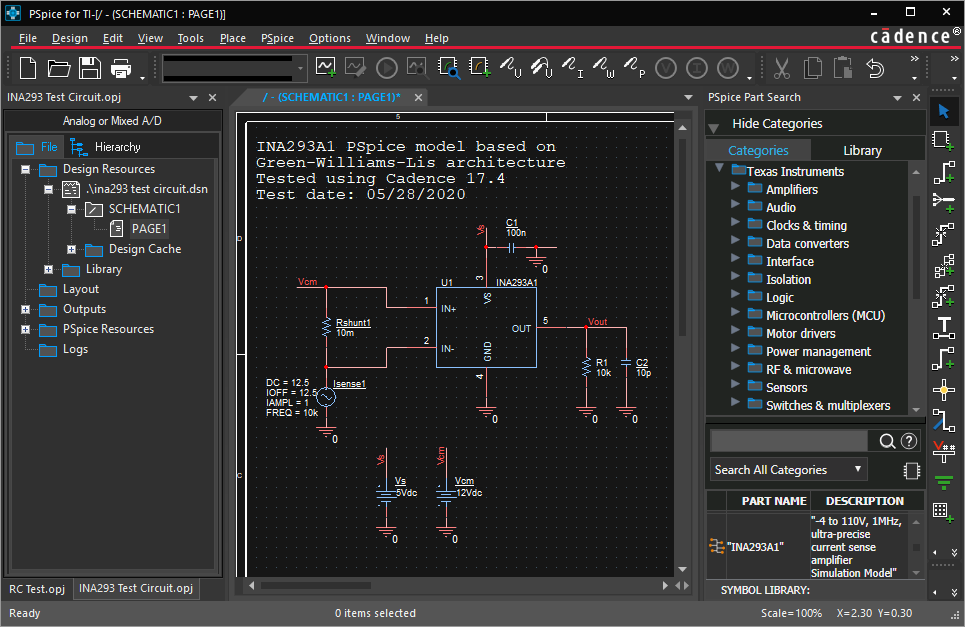 图3 德州仪器器件参考设计示例将spice仿真添加到您的工程工作流中