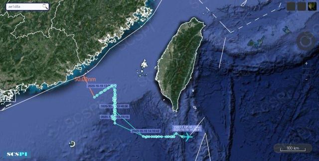 资料图： “南海战略态势感知计划”发布的美侦察机飞行路线