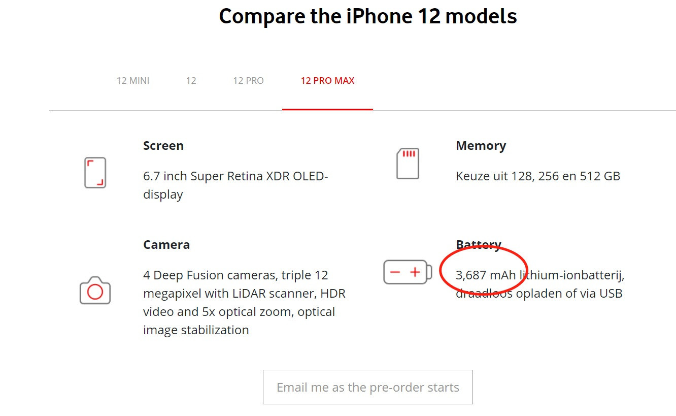 荷兰运营商曝光苹果iphone 12 Pro 全系电池容量 最高3687mah 运营商 荷兰 新浪科技 新浪网 荷兰运营商曝光苹果iphone 12 Pro 全系电池容量 最高3687mah 运营商 荷兰 新浪科技 新浪网