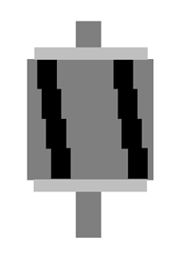 图十 4段斜槽平行结构转子磁钢示意图