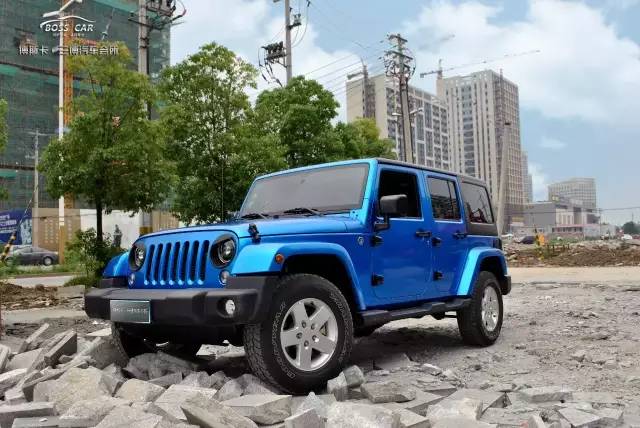 jeep牧马人改色换装记一换装hexis极光蓝