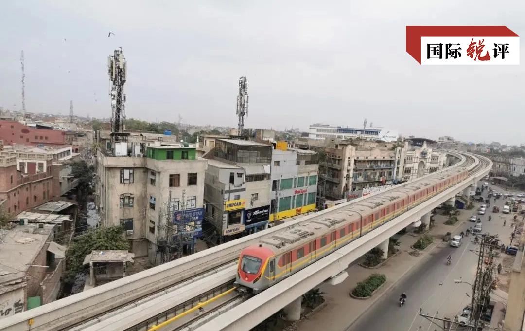 △巴基斯坦拉合尔轨道交通橙线项目正式开通运营的图