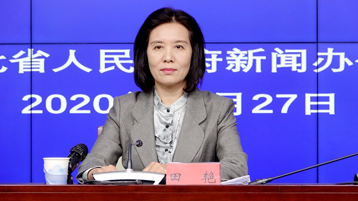 河北省统计局一级巡视员,新闻发言人田艳回答记者提问.