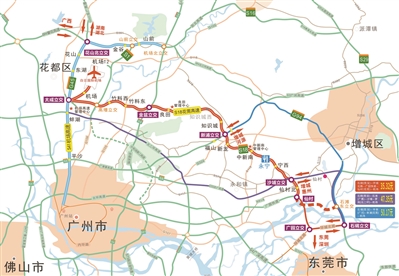 11月1日花莞高速金盆至仙村互通立交段开通