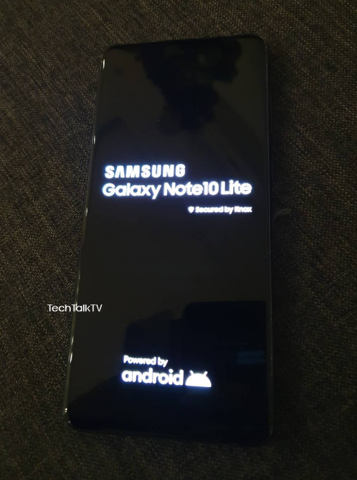三星Galaxy Note 10 Lite首批真机谍照流出