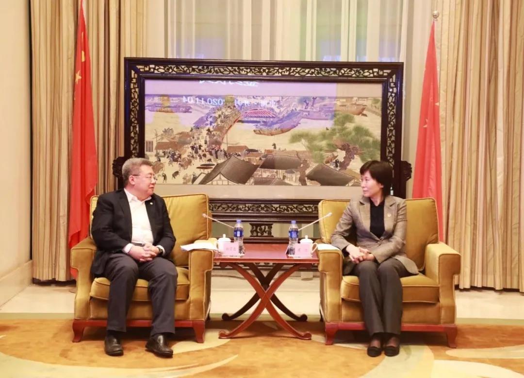 郑学选会见开封市委书记侯红,市长高建军并调研中建七局