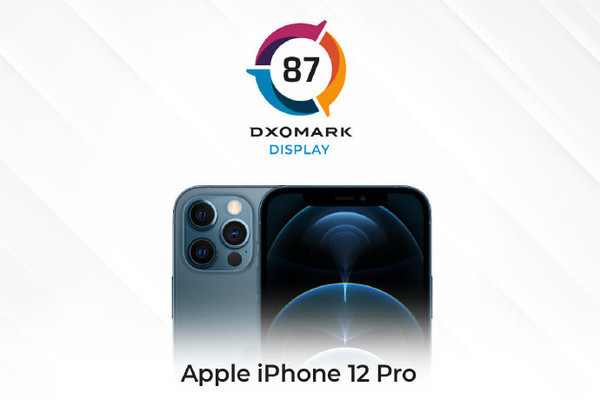 苹果12 Pro DXOMARK屏幕得分公布：87分