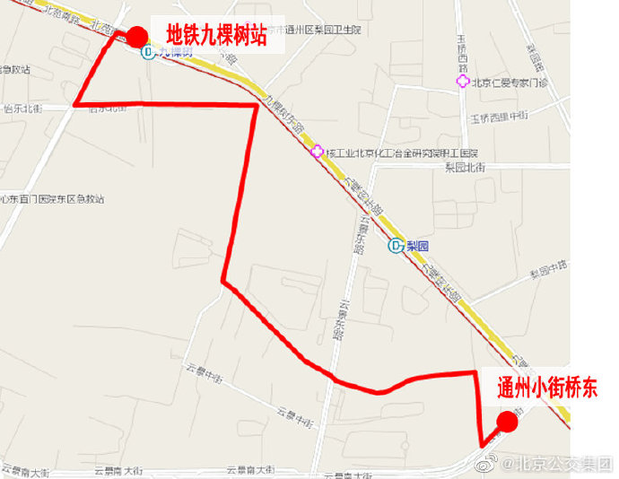 北京：下周起通州新开两条公交线 三条线调整