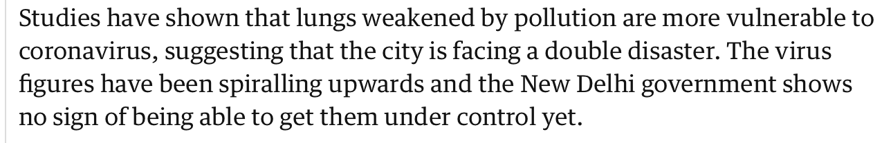 央视|印度新德里疫情反弹 空气污染爆表