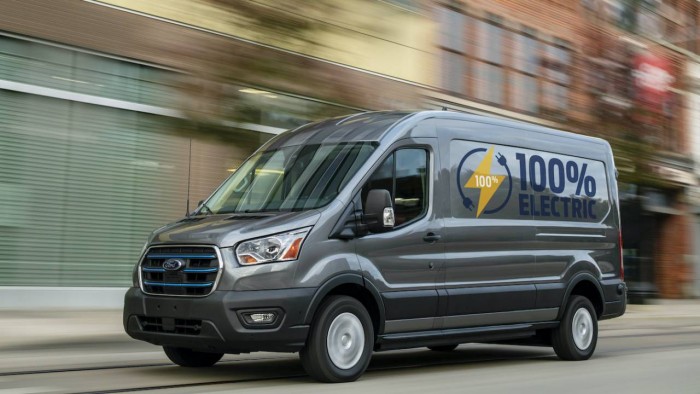 福特发布2022款etransit电动厢式货车