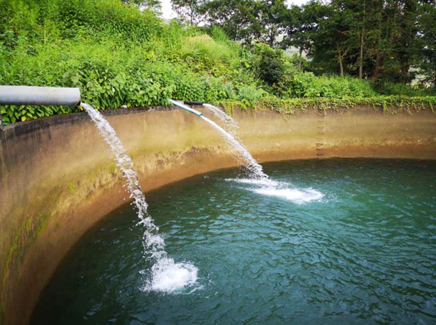 改扩建后的蓄水池