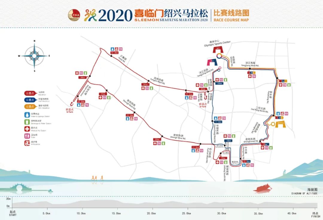 2020绍兴马拉松线路公布!跑遍古城靓丽风景线