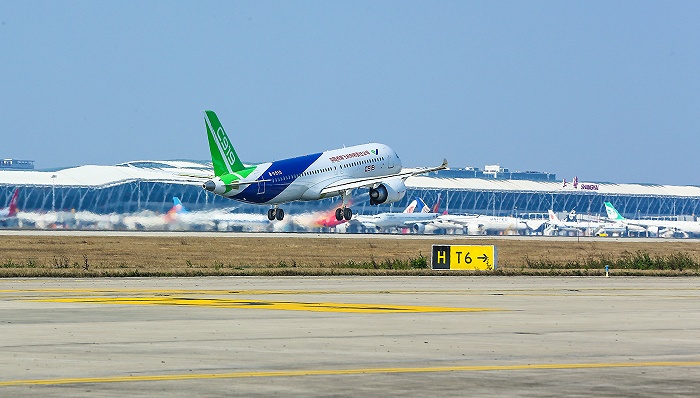 c919大型客机.图片来源:中国商飞上海飞机制造有限公司