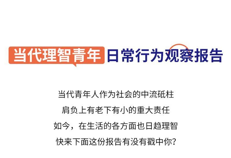 当代理智青年日常行为观察报告