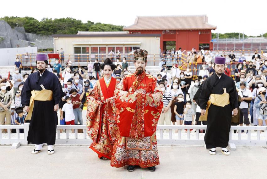 大火一周年后冲绳首里首次举办城祭重现琉球王国气象