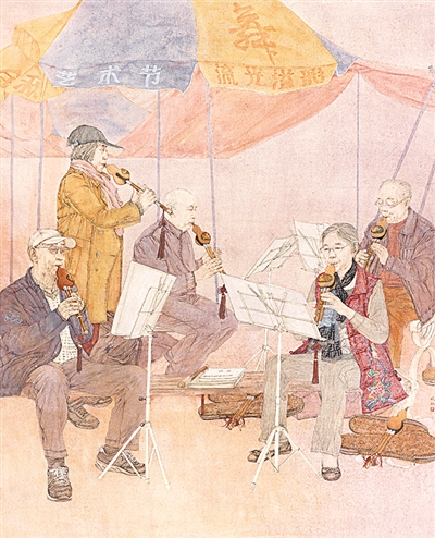 用工笔捕捉时代新象|工笔|画家_新浪科技_新浪网