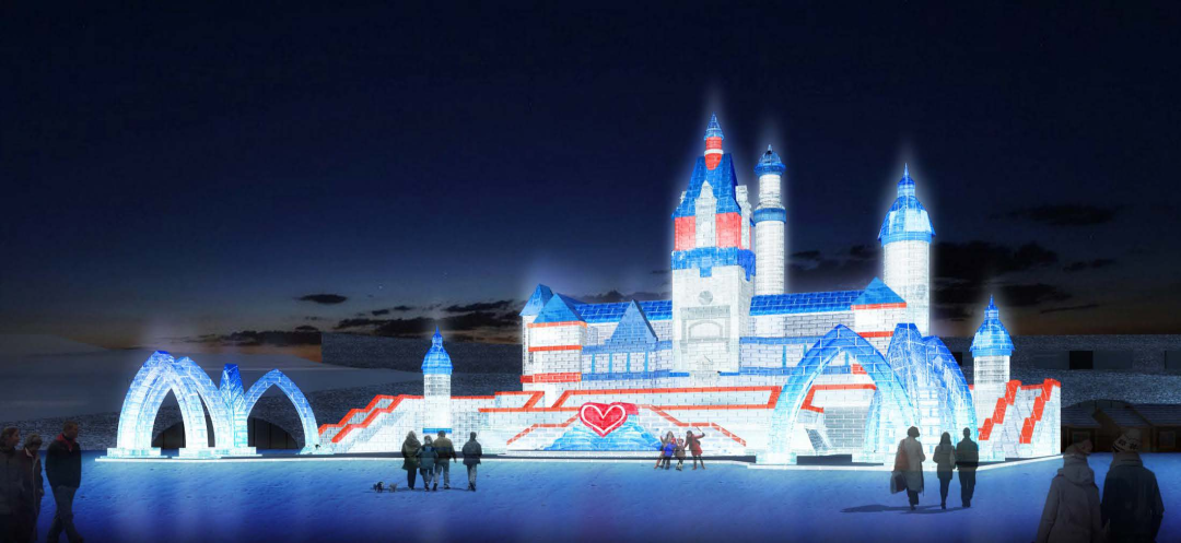 派勒斯城堡效果图叶卡捷琳堡效果图主塔效果图第二十二届哈尔滨冰雪大