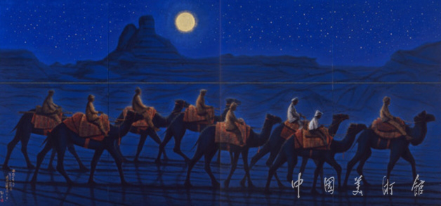 (《黎明前的长安大雁塔》,1964)(《求法高僧东归