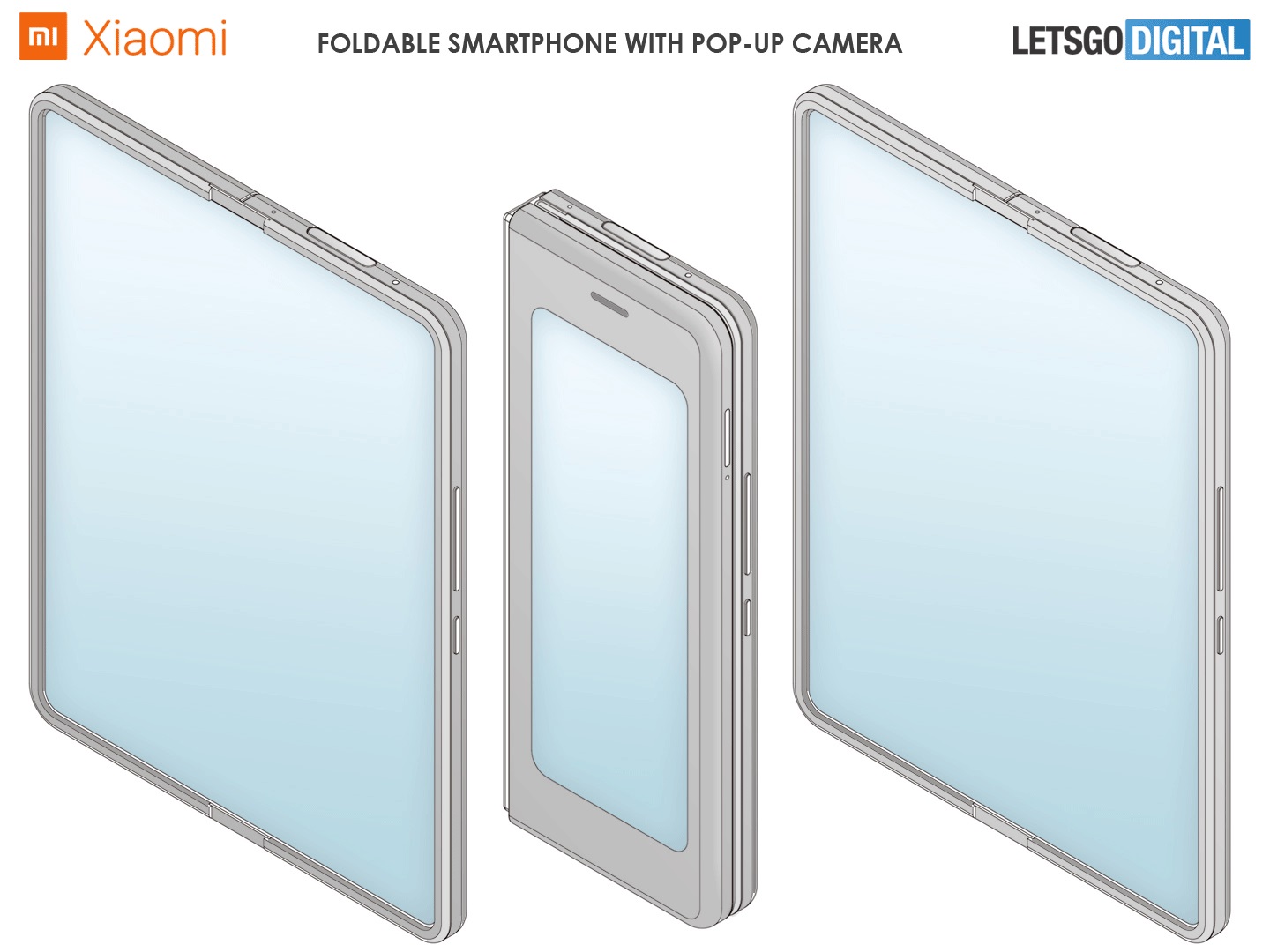 小米新折叠手机专利曝光：折叠屏搭配弹出式摄像头