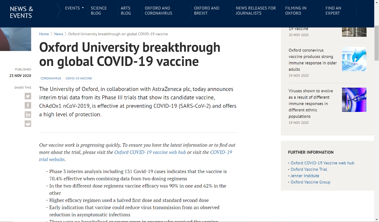 阿斯利康新冠疫苗达到主要终点时：为何半剂量比全剂量更有效？