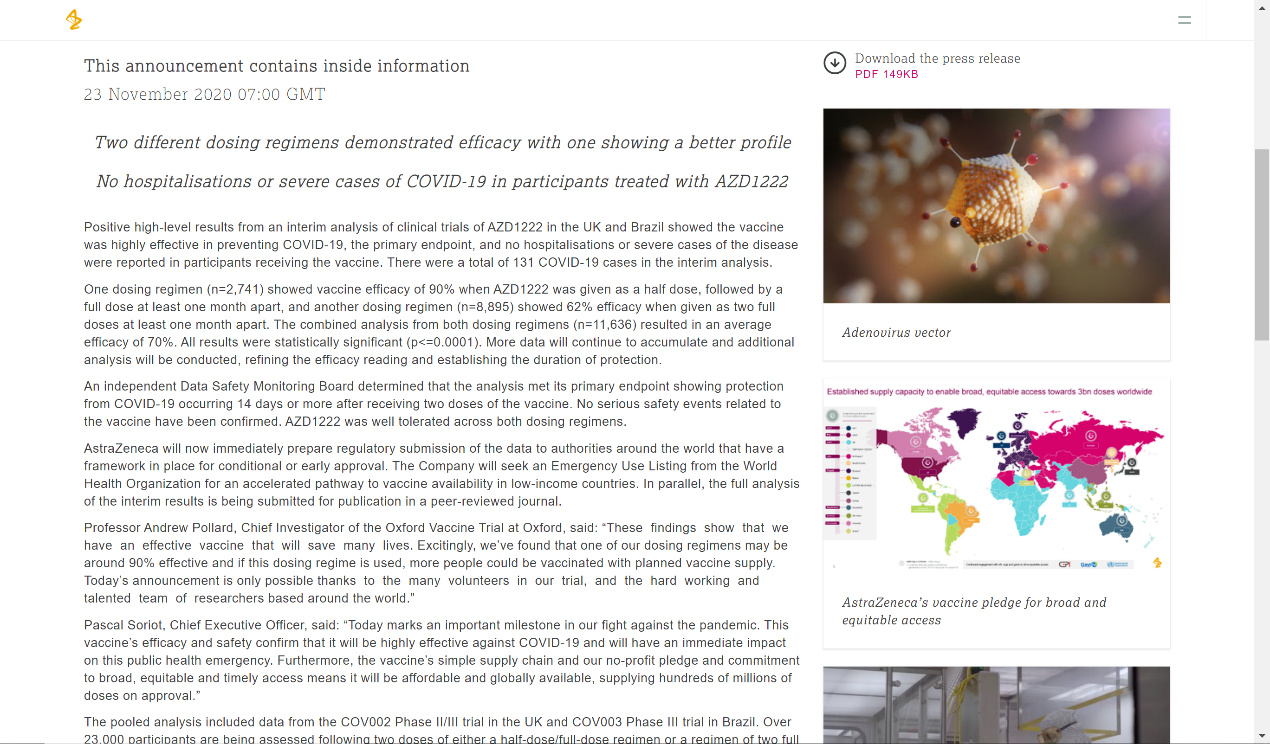 阿斯利康官网截图