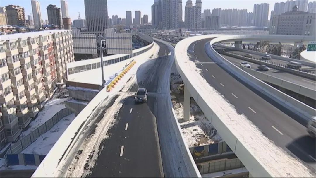 长春吉林大路与世纪大街互通立交桥a线匝道桥正式通车