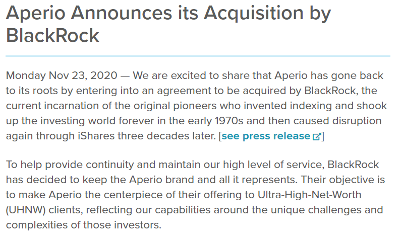 全球最大资管砸10亿美元买下指数定制公司 释放什么信号？