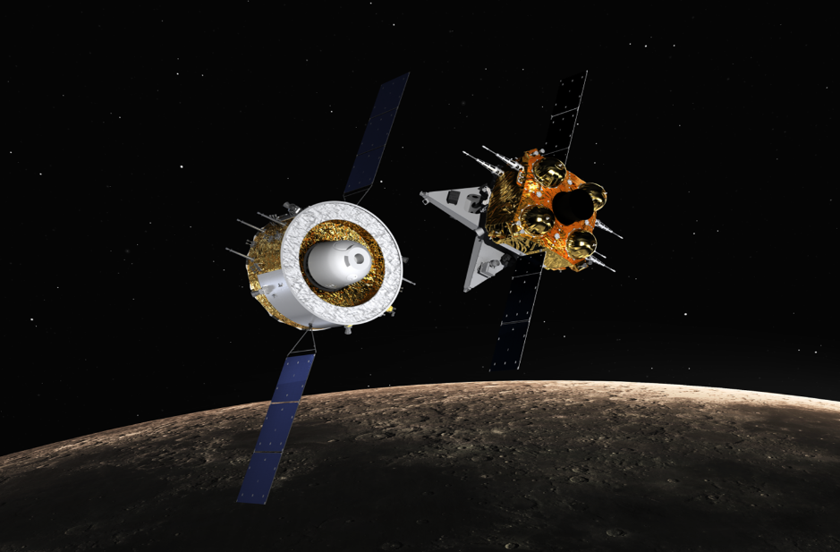 上图：嫦娥五号飞行示意图。（图片来源：国家航天局）