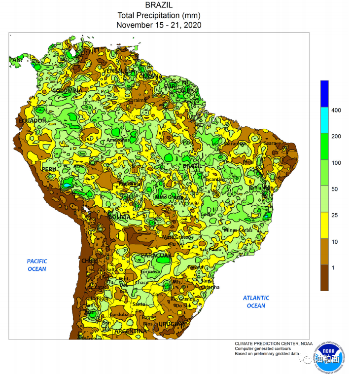巴西主产区最播种进度及天气情况