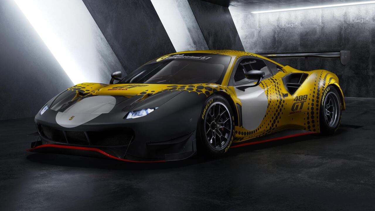 700马力法拉利488gtmodificata发布488gte同款碳纤维车身