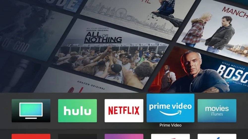 亚马逊的 Prime Video App 在苹果 Apple TV 上运行｜官方供图