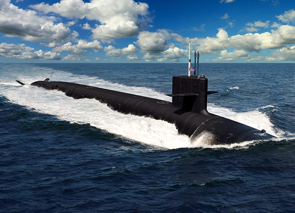 美国已经开建“哥伦比亚”级战略导弹核潜艇。