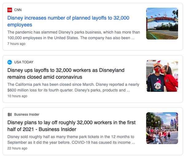 迪士尼彻底撑不住了：巨亏超180亿 将裁员数增至32000人