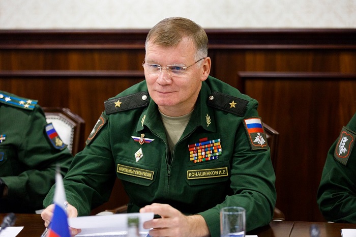 △俄国防部新闻发言人科纳申科夫 网图