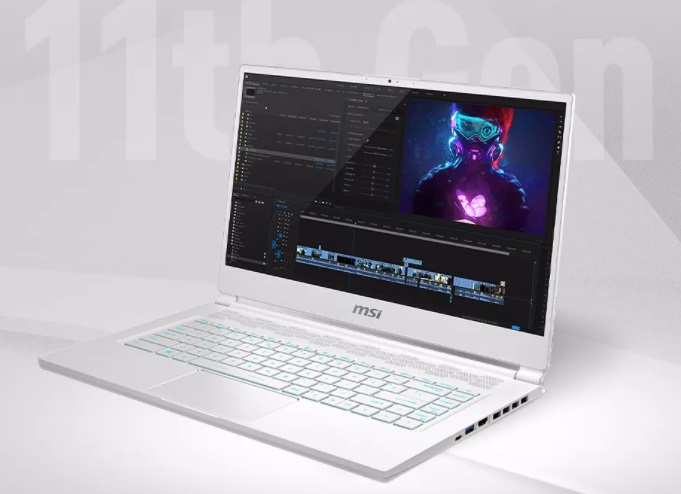 微星stealth15m超轻游戏本纯净白即将上架11代酷睿rtx2060