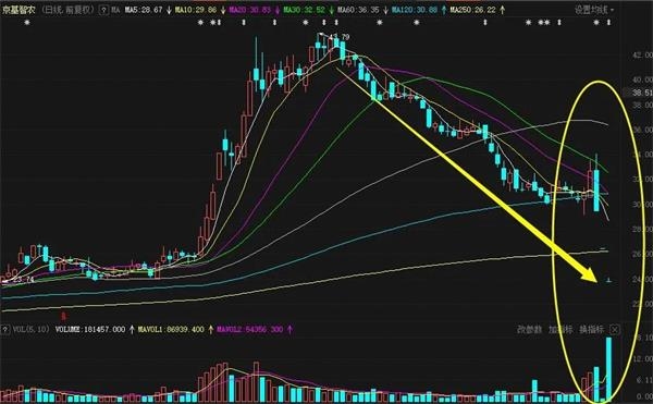 京基智农近期日K线图