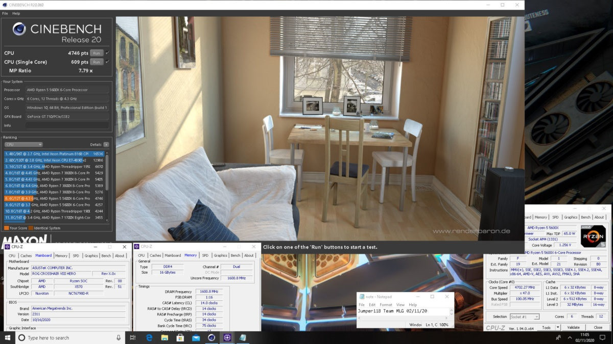 Amd R5 5600x Cinebench跑分流出 单核跑分突破600大关 手机新浪网