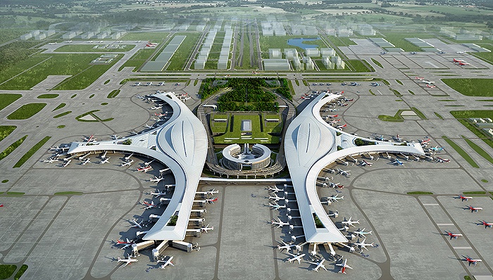 天府机场效果图,图片来源:四川机场集团