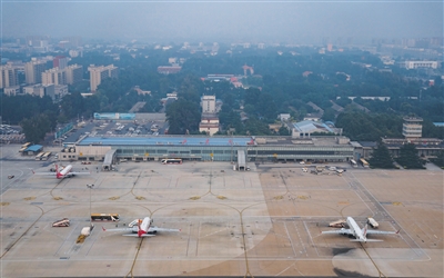  2019年8月26日，南苑机场全景。