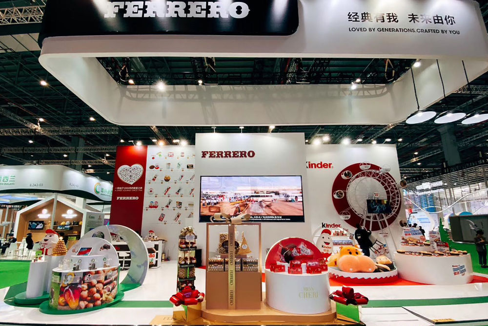 费列罗2019年展台。（受访者供图）