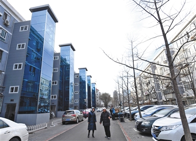 位于海淀区的北航家属社区，是目前海淀区加装电梯最多的老旧小区。