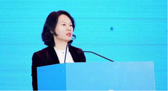 盐城市盐都区区委副书记,区长王娟在会上致辞