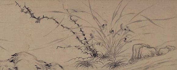 鄙视赵孟頫影响朱耷宋末文人郑思肖与其笔下的墨兰