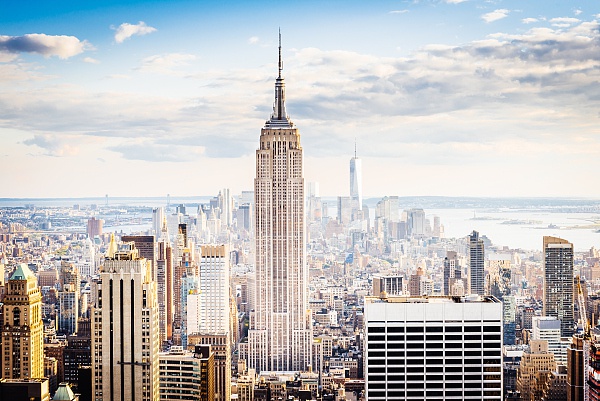 △美国纽约帝国大厦 （图片来源：视觉中国）