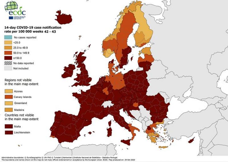 直击欧洲新冠疫情第二波：不戴口罩出门最高罚3750欧元