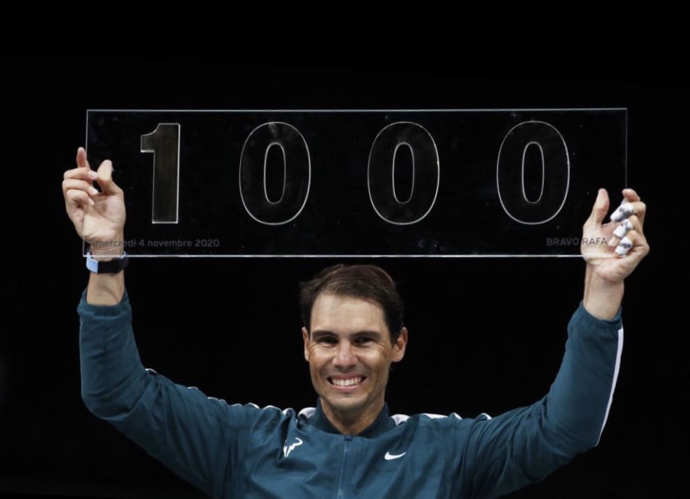 纳达尔|1000胜！网坛名将纳达尔达成职业生涯千胜成就