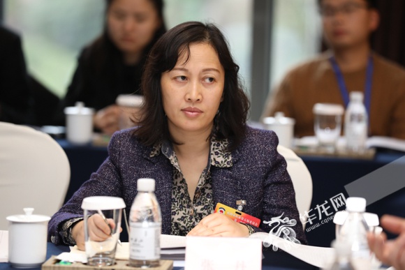 重庆市政协委员张丹.记者 张质 摄