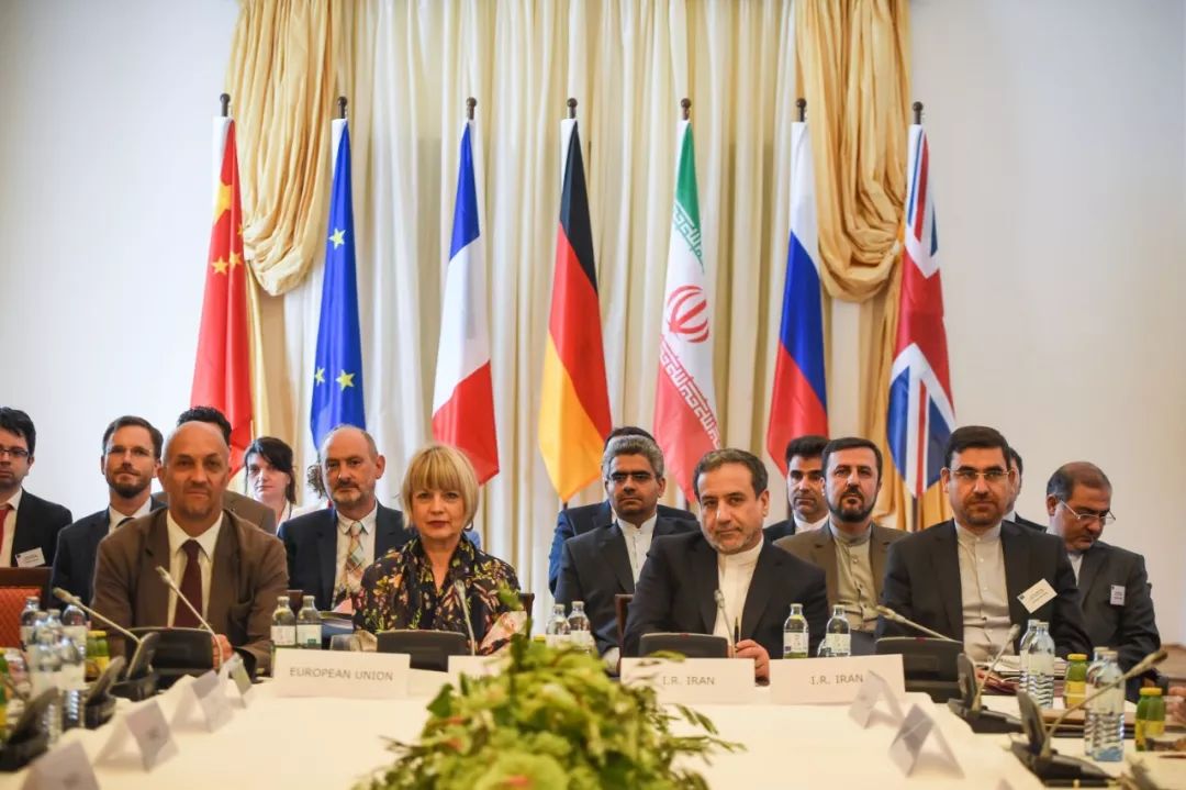 　　这是2019年7月28日在奥地利维也纳拍摄的伊朗核问题全面协议联合委员会特别会议现场。新华社记者 郭晨 摄